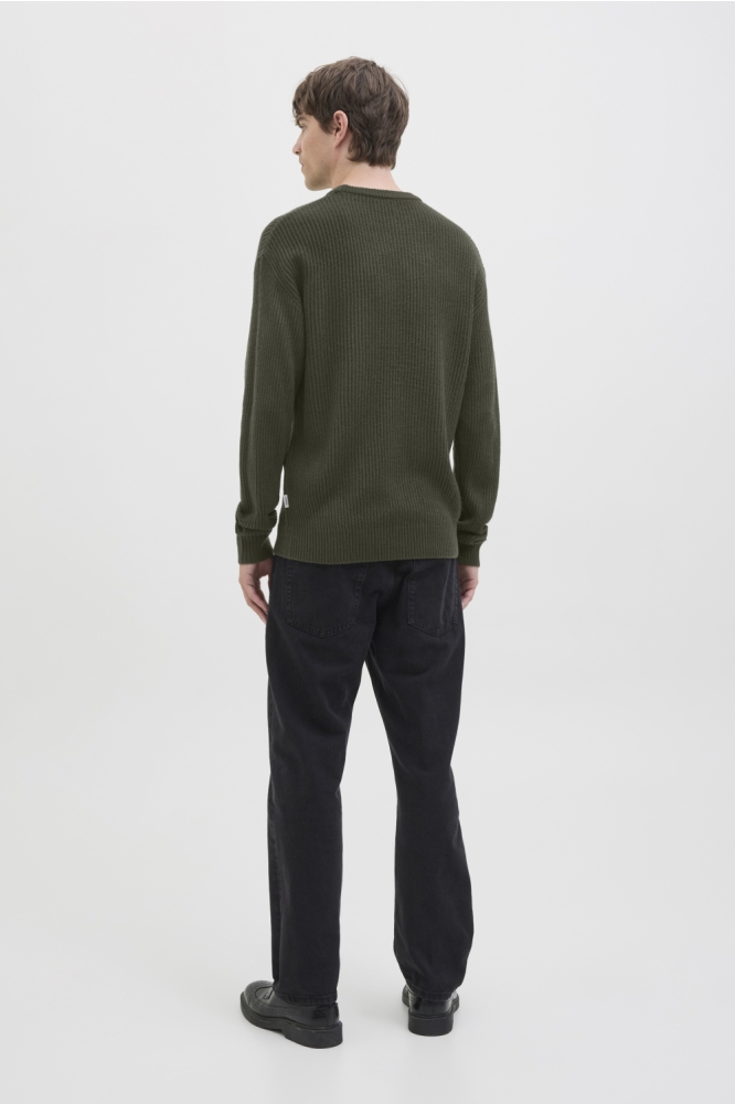 JREBLOGAN KNIT CREW NECK SN 12279452 FOREST NIGHT
